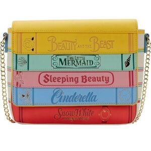 Loungefly Disney Princess Books Classic Crossbody Purse